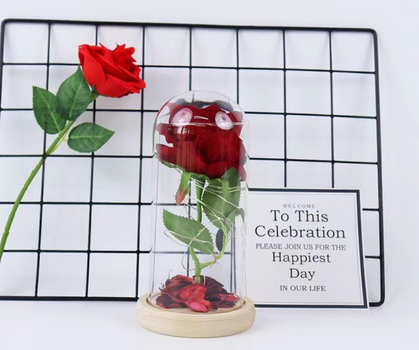 NestAndCart Enchanted Glitter Rose