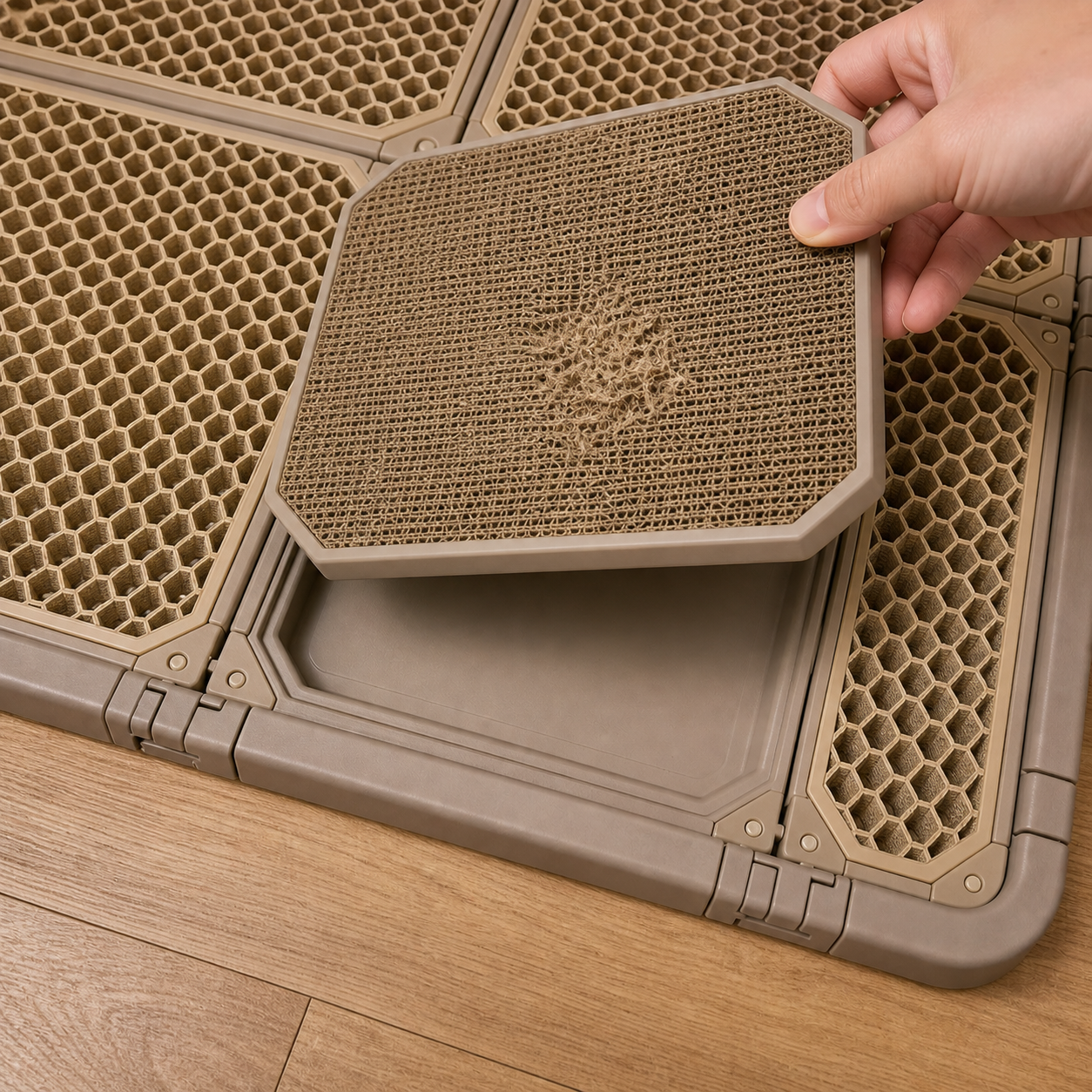 Modular cat litter mat system product image